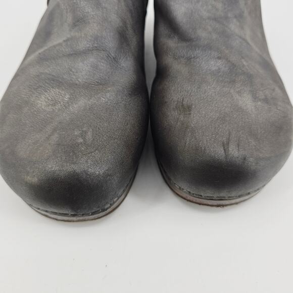 Dansko Clogs Mules Shoe Ingrid Shoes Gray Oiled Leather Boho Lagenlook 40 US 10 - Picture 3 of 10
